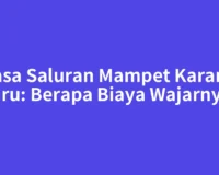 Jasa Saluran Mampet Karang Baru: Berapa Biaya Wajarnya?