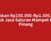 Siapkan Rp150.000-Rp1.500.000 untuk Jasa Saluran Mampet Kota Pinang