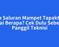 Jasa Saluran Mampet Tapaktuan Mulai Berapa? Cek Dulu Sebelum Panggil Teknisi