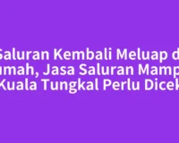 Saluran Kembali Meluap di Rumah, Jasa Saluran Mampet Kuala Tungkal Perlu Dicek