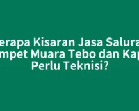 Berapa Kisaran Jasa Saluran Mampet Muara Tebo dan Kapan Perlu Teknisi?