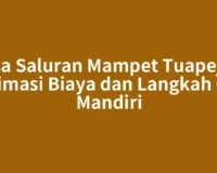 Jasa Saluran Mampet Tuapejat: Estimasi Biaya dan Langkah Cek Mandiri