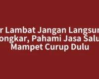Air Lambat Jangan Langsung Dibongkar, Pahami Jasa Saluran Mampet Curup Dulu