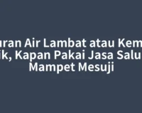 Saluran Air Lambat atau Kembali Naik, Kapan Pakai Jasa Saluran Mampet Mesuji